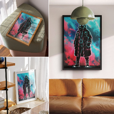 Poster leinwand Zeichentrickfigur