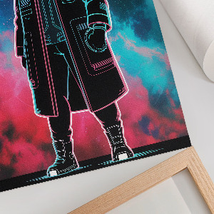 Retro plagát Kreslená postavička