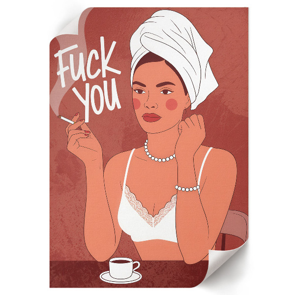 Plagát do obývačky Sebavedomý