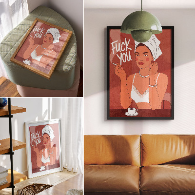 Poster kunstdruck Selbstbewusst