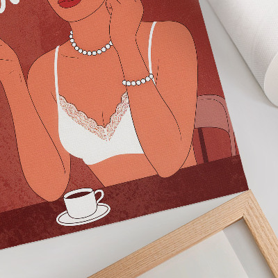 Poster kunstdruck Selbstbewusst