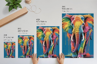 Bilder poster Bunter Elefant