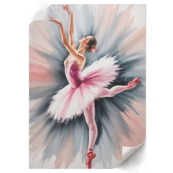 Wand poster Gemälde einer Ballerina