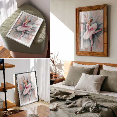 Wand poster Gemälde einer Ballerina