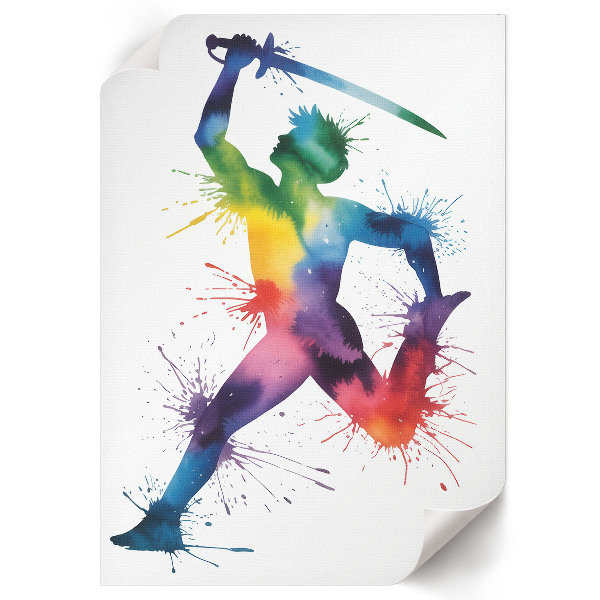 Bilder poster Regenbogenfigur