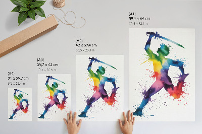 Bilder poster Regenbogenfigur