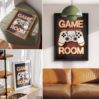 Poster leinwand Neon-Controller