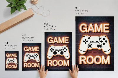 Poster leinwand Neon-Controller