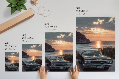 Kunstdruck poster Der Westen und das Auto