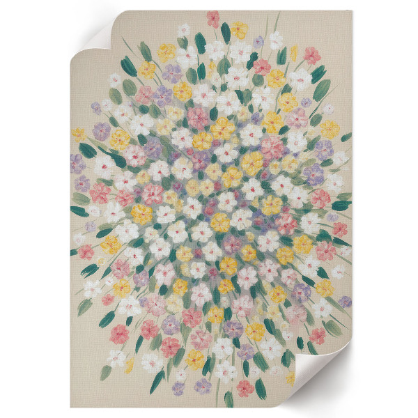 Kunstdruck leinwand Bunter Blumenstrauß