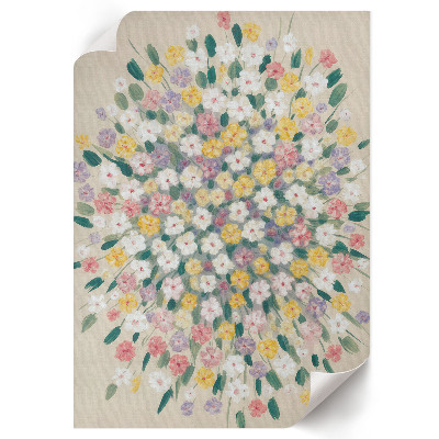Kunstdruck leinwand Bunter Blumenstrauß