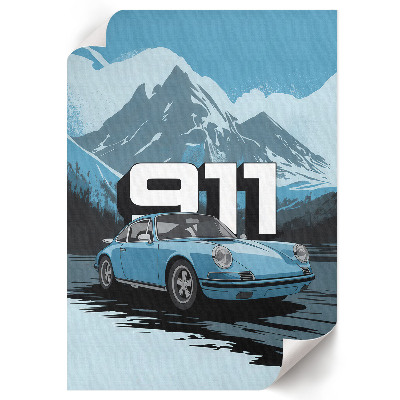 Retro poster Bergfahrt