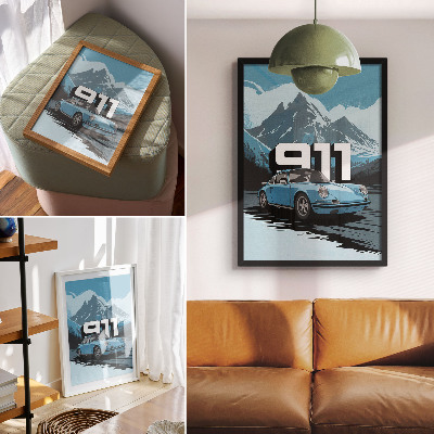 Retro poster Bergfahrt