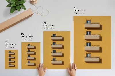Wand poster Gelbe Architektur