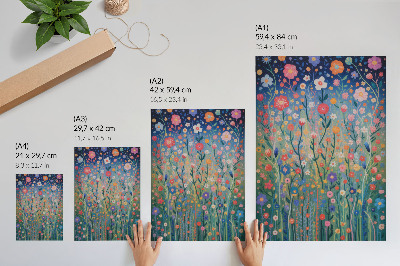 Kunstdruck leinwand Bunte Wiese