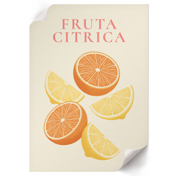 Poster auf leinwand Zitrusfrüchte