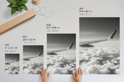 Kunstdruck leinwand Flug in den Wolken