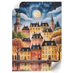 Plagát do obývačky Nočné mesto