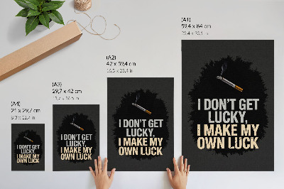 Wand poster Motivationstext