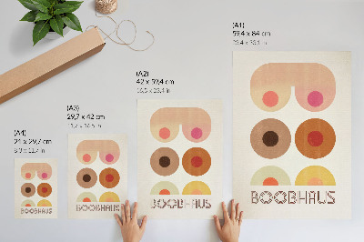 Kunstdruck poster Boobhaus-Grafiken