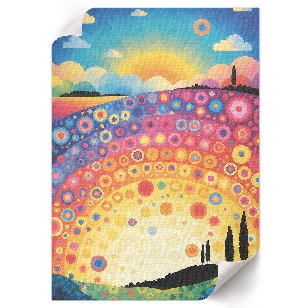 Wand poster Regenbogenmuster
