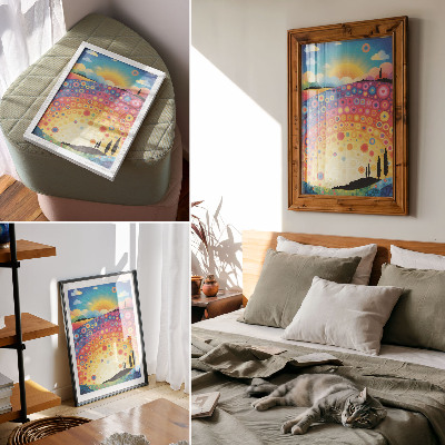 Wand poster Regenbogenmuster