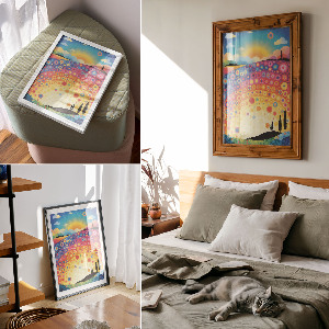Wand poster Regenbogenmuster