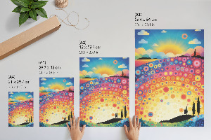Wand poster Regenbogenmuster
