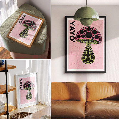 Kunstdruck poster Pilzgrafiken