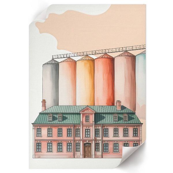 Kunstdruck leinwand Industriearchitektur