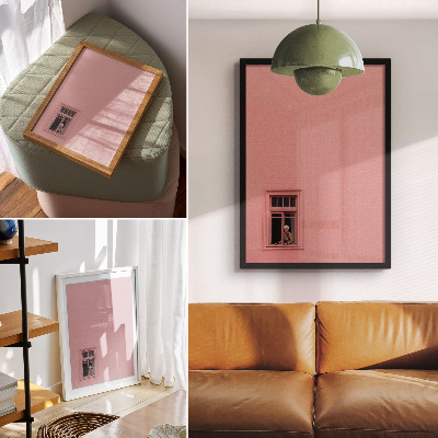 Bilder poster Rosa Fenster