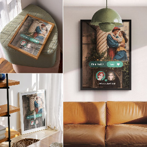 Poster leinwand Ein historischer Liebesroman