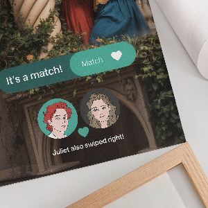 Retro plagát Dobový románik