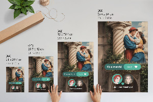 Poster leinwand Ein historischer Liebesroman