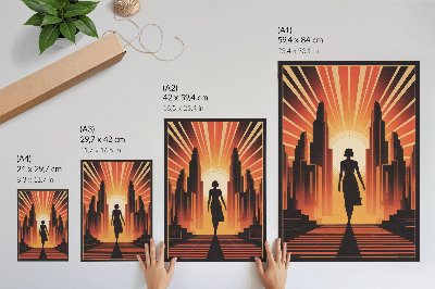 Poster kunstdruck Stadttraum