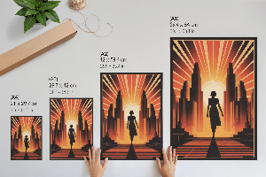 Poster kunstdruck Stadttraum