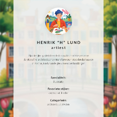 Poster leinwand Eine farbenfrohe Stadt