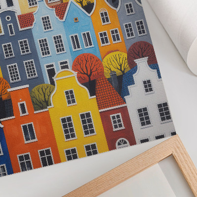 Poster kunstdruck Bunte Mietshäuser