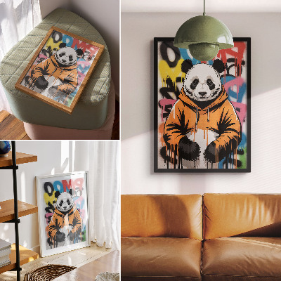 Wand poster Panda-Graffiti