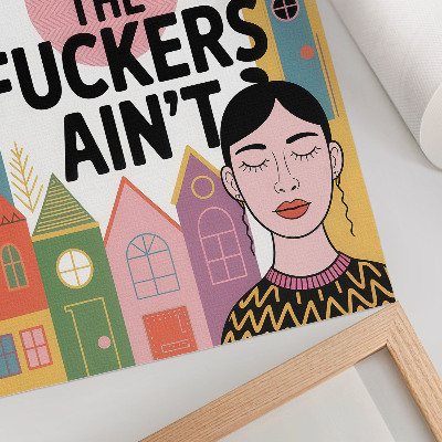 Kunstdruck poster Bunte Häuser