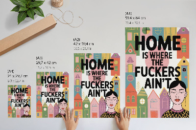 Kunstdruck poster Bunte Häuser