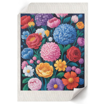 Kunstdruck leinwand Regenbogenblumen