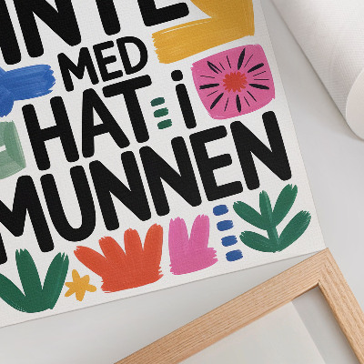 Retro poster Text und Farben
