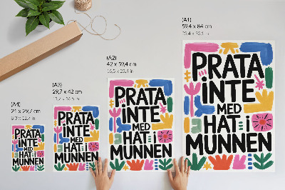 Retro poster Text und Farben