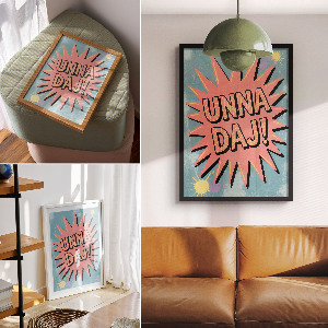 Poster auf leinwand Unna Give!