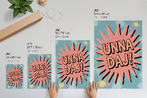 Poster auf leinwand Unna Give!