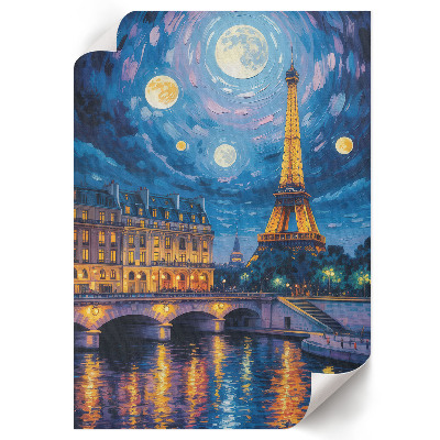 Bilder poster Paris bei Nacht