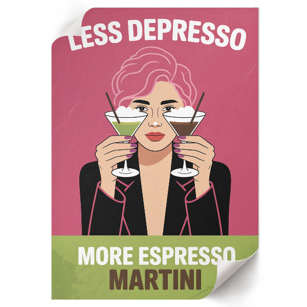 Plagát do obývačky Koktailový pop art