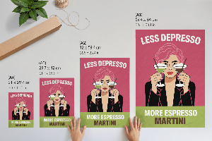 Plagát do obývačky Koktailový pop art