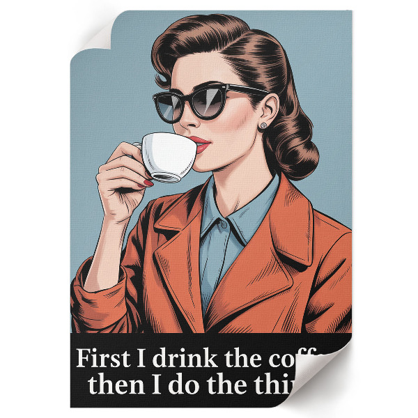 Retro-Kaffee-Wandposter